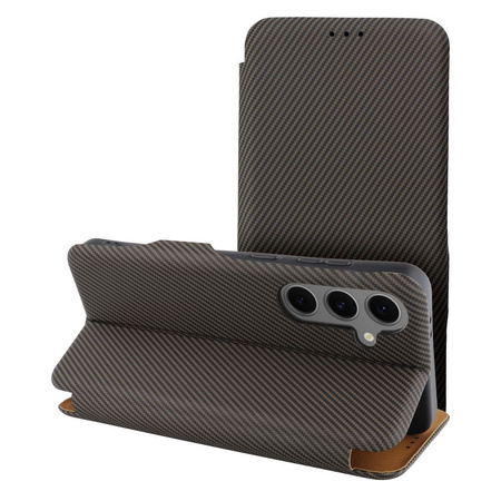 Kabura FOLIO Side Magnet do SAMSUNG S24 FE brązowy