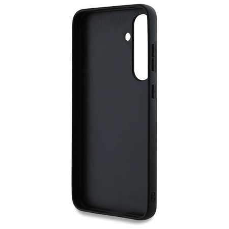 Original Case SAMSUNG GALAXY S24 FE Karl Lagerfeld Hardcase Monogram Karl&Choupette Head Pin (KLHCS24FEPGKLKCPK) black
