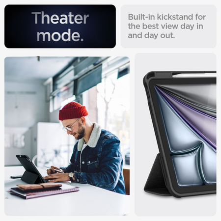 Etui Spigen Urban Fit na iPad Air 10.9'' 4/5 2020-2022 / 11.6'' 2024 - czarne