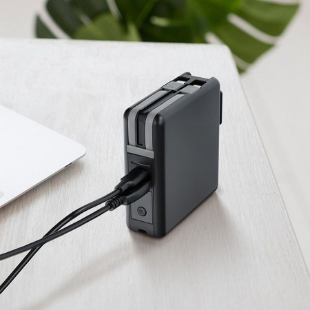 Forcell Wielofunkcyjna Ładowarka 5w1 20W PD z kablem typ C/lightning, power bankiem 10000mAh i ład. bezprzew. 15W