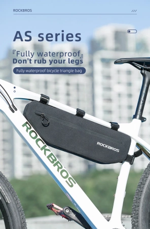 Rockbros AS-043 bicycle bag with Velcro 3l - black