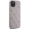 Oryginalne Etui GUESS Hardcase GUHMP15SG4GFRP do iPhone 15 (Kompatybilny z Magsafe / 4G Ring classic logo / różowy)