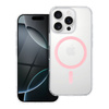 Drop Glue Colorful Ring Mag Cover kompatybilny z MagSafe pasuje do IPHONE 11 PRO różowy