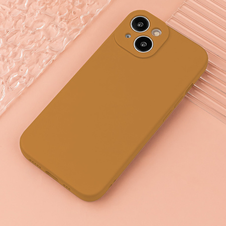 Nakładka Silicon do iPhone 16 Plus 6,7&quot; karmelowa