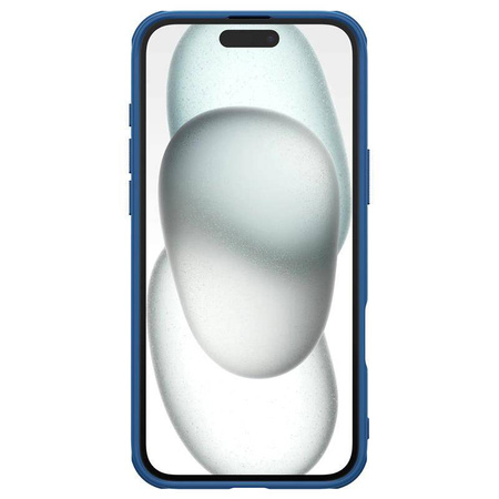 Etui Nillkin Super Frosted Shield Pro na iPhone 16 - niebieskie