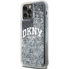 DKNY DKHCP12MLBNAEK iPhone 12 Pro/12 6.1" czarny/black hardcase Liquid Glitter Big Logo
