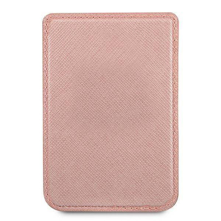 Guess Wallet Card Slot GUWMSSASLPI MagSafe Saffiano różowy/pink
