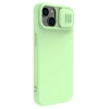 Nillkin CamShield Silky Silicone Case iPhone 14 Plus Hülle mit Kameraabdeckung grün