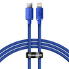 Baseus Crystal Shine Series Fast Charging Data Cable Type-C to iP 20W 1.2m Blue
