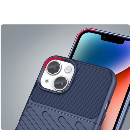 Thunder Case etui iPhone 14 Plus pancerny pokrowiec niebieski