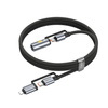 HOCO kabel All-in-one Typ C / Lightning do Typ C / Zapalniczka samochodowa PD 3A 60W U138 1,2 m szary