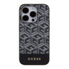 Guess GCube Stripes MagSafe case for iPhone 15 Pro Max - black