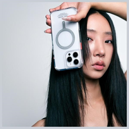 Skinarma etui Saido iPhone 16 Pro 6.3"    Magnetic Charging przezroczysty/clear