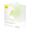 Powerbank Baseus Popsicle 5200mAh 20W z wbudowanym kablem Lightning (+ biały kabel Baseus Simple USB-C - USB-C 60W/20V/3A/30cm) - biało-zielony