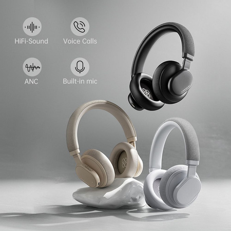 FORCELL F-AUDIO słuchawki bezprzewodowe nagłowne ANC Touch Beat czarne