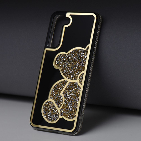 Futerał TEDDY BEAR do SAMSUNG S25 FE złoty