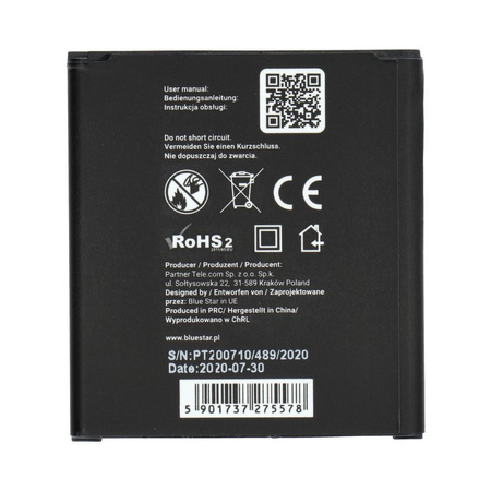 Bateria do Samsung G3608 Galaxy Core Prime G3606 G3609 2200 mAh Li-Ion Blue Star PREMIUM