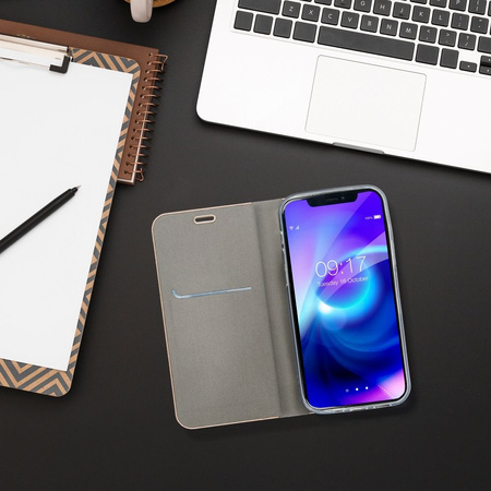 Kabura LUNA Book Gold do SAMSUNG A15 5G srebrny