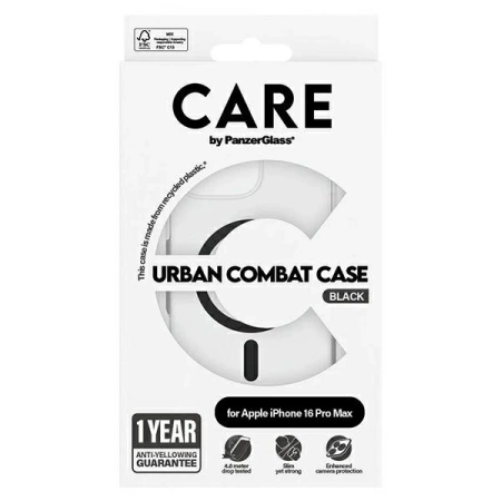 CARE by PanzerGlass Flagship Case iPhone 16 Pro Max 6,9&quot; schwarz/schwarz MagSafe 1348