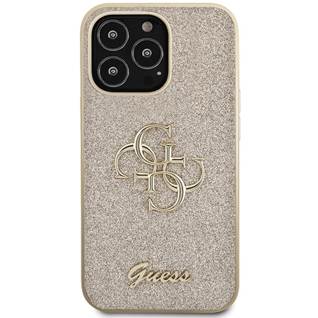 Oryginalne Etui IPHONE 13 PRO Guess Hardcase Glitter Script Big 4G