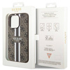 Guess 4G Printed Stripes MagSafe case for iPhone 15 Pro - brown