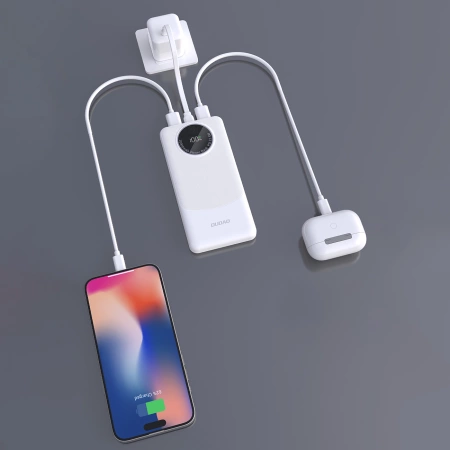 Powerbank Dudao K12 10000mAh PD22.5W USB-A, USB-C - weiß