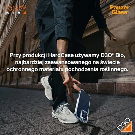 Etui PanzerGlass HardCase z MagSafe z D3O i certyfikatem Military Grade na iPhone 15 Pro - przezroczyste