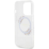 Oryginalne Etui GUESS Hardcase GUHMP15XHFWFCT do iPhone 15 Pro Max (Kompatybilny z Magsafe / Flowers Wreath / transparent)