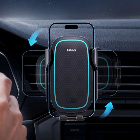 Baseus Milky Way Pro Series BS-CM023 Autohalterung für Lüftungsschlitze mit 15 W induktivem Ladegerät – Schwarz