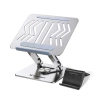 Wozinsky WRS-CPY84SS Aluminium-Laptopständer + Gratis! Smartphone-Ständer – Silber