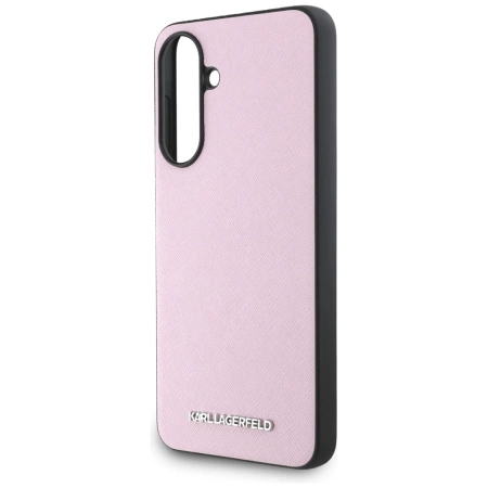 Karl Lagerfeld Saffiano Metal Logo Case für Samsung Galaxy A56 - Pink