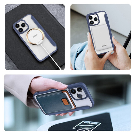 Dux Ducis Skin X Pro Magnetic Flip MagSafe Case iPhone 15 Pro Max - Blue