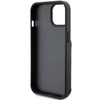 Etui Karl Lagerfeld Saffiano Cardslots and Stand Monogram Ikonik Patch do iPhone 15 - czarne