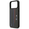 BMW M Kevlar Lines & Logo MagSafe Case für iPhone 17 Pro Max – Schwarz