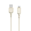 Kabel Dudao L7SM USB-A - micro USB 5A 1m - beżowy