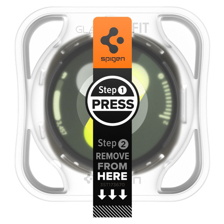 SZKŁO HARTOWANE SPIGEN GLAS.TR ”EZ-FIT” 2-PACK GALAXY WATCH 8 (40 MM) CLEAR