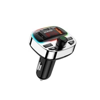 Dudao R2PRO+ Sender mit PD25W Bluetooth 5.3 RGB-Ladeanschlüssen - Schwarz und Silber