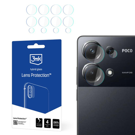 3MK Lens Protect Poco M6 Pro 4G Ochrona na obiektyw aparatu 4szt