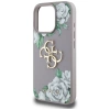 Guess Grained Roses Big 4G Logo iPhone 16 Pro Case - Purple