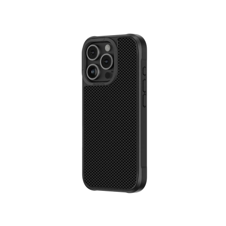Etui pancerne AMAZINGTHING Titan Max Case z włóknami aramidowymi 600D do iPhone 16 Pro Max - czarne