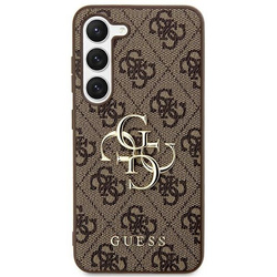Oryginalne Etui GUESS Hardcase GUHCS24M4GMGBR do Samsung S24 Plus (Leather 4G Metal Logo / brązowy)