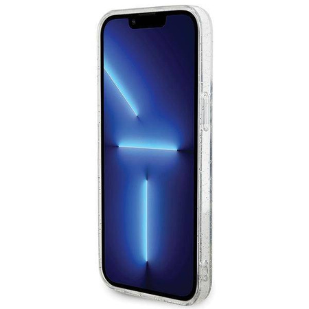 Karl Lagerfeld Karl&amp;Choupette Glitter MagSafe Hülle für iPhone 15 Pro Max – transparent