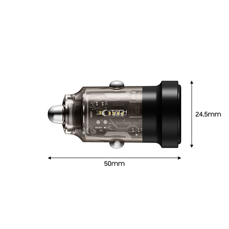 TECH-PROTECT CC03 2-PORT CAR CHARGER PD30W/QC3.0 BLACK