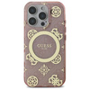 Original Handyhülle IPHONE 16 PRO Guess Hardcase IML Peony On 4G Background MagSafe (GUHMP16LH4PYEEP) rosa