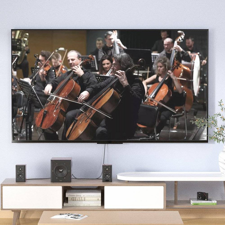 Wozinsky kabel HDMI 2.1  8K 60 Hz 48 Gbps / 4K 120 Hz / 2K 144 Hz 1m srebrny (WHDMI-10)