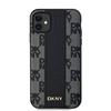 DKNY DKHMN61PCPVSLK iPhone 11 / Xr 6.1" czarny/black hardcase Leather Checkered Mono Pattern MagSafe