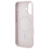Etui Karl Lagerfeld Silicone nauble Heads Print MagSafe na iPhone 16 - różowe