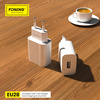 Foneng Ładowarka sieciowa EU28 - USB - 2,4A z kablem USB na Micro USB biała