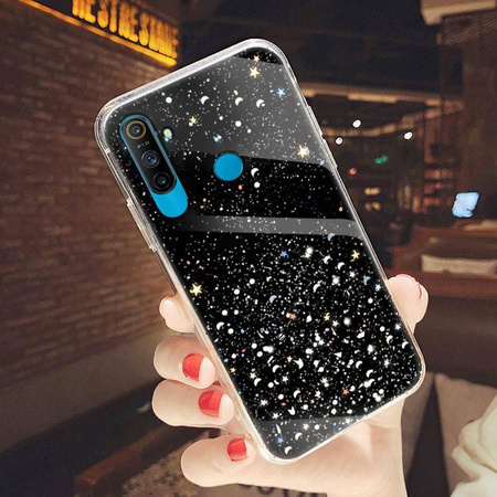 Case IPHONE 14 Sequins Glue Glitter Case black
