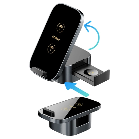 Dudao A11Pro+ induktives Ladegerät 15W 3in1 für Telefon / Smartwatch / Kopfhörer - Schwarz